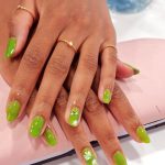 naiyah-nails-green-daisy-grass-flower-nails-summer-biab-builder-long-nails-gel-polish-almond-nail-art-nails-brixton-streatham-nails-luxury-london-salon-spa-clapham