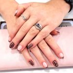 naiyah-nails-chocolate-espresso-mocha-polka-dot-nails-biab-brixton-london-autumn-nail-art-brown-short-natural-nails-biab-almond-nails-brixton-streatham-luxury-london-salon-spa-clapham