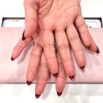 naiyah-nails-russian-manicure-Black-louboutin-nails-red-bottom-nails-gel-x-extensions-brixton-london-russian-mani-brixton-streatham-red-nails-luxury-london-salon-spa-clapham